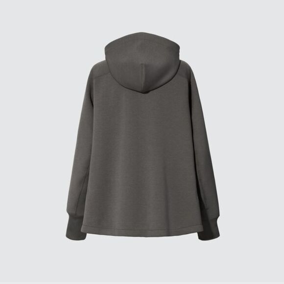 +J (UNIQLO X Jil Sander Dry Sweat Full-Zip Long-Sleeve Hoodie, Black, Size XXL - Picture 3 of 16